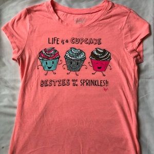JUSTICE:  life is a cupcake graphic T